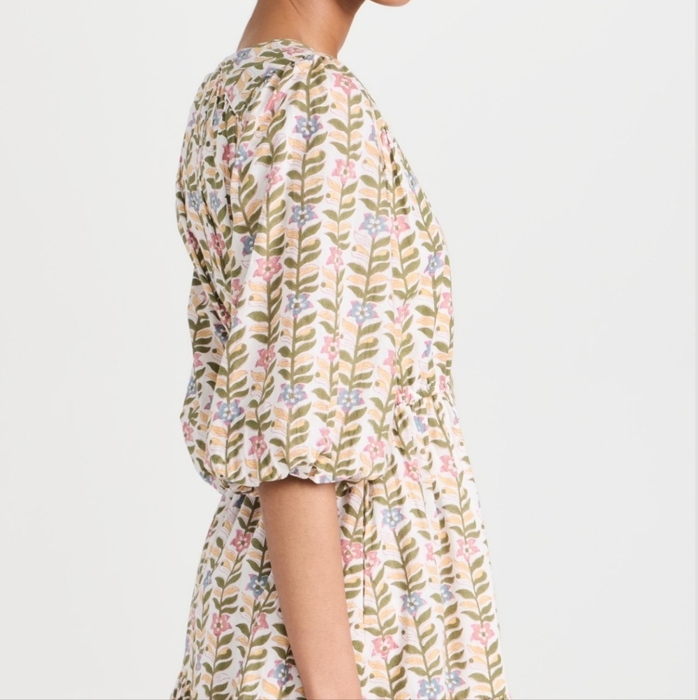Marea Solana Floral Marigold Dress Size Large - Picture 3 of 14